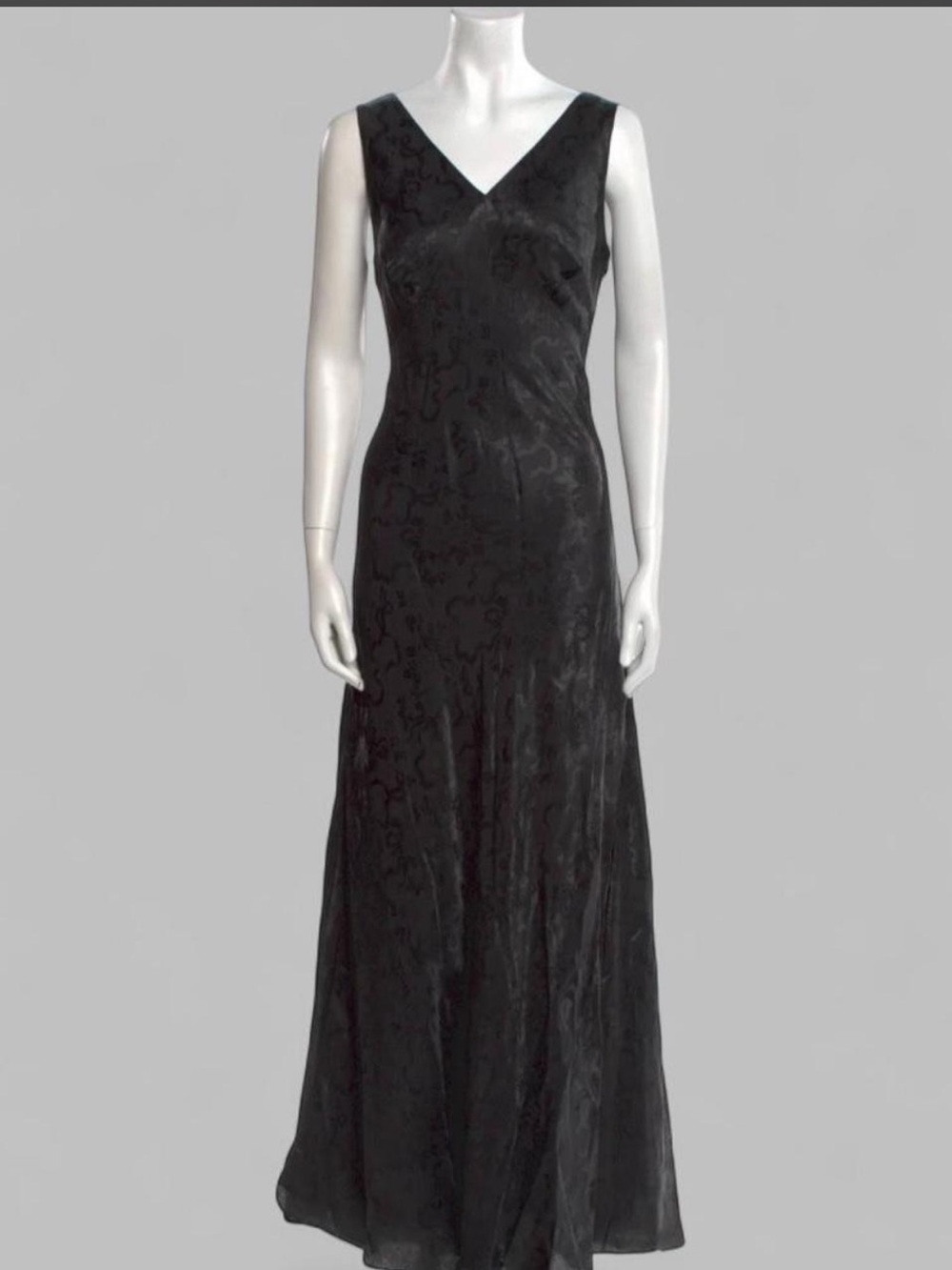 Ralph Lauren Double RL Black V‑Neck Maxi Dress